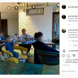 Georgina, Cristiano y sus hijos empiezan el lunes con mucho amor