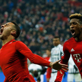 Thiago celebra su gol a la Juventus. REUTERS/Michaela Rehle