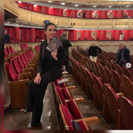 Pilar Rubio disfruta con una ópera de Verdi