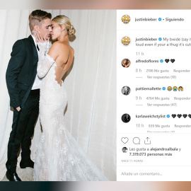 Justin y Hailey Bieber publican las fotografías de su boda