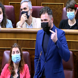 El aplaudido discurso de Rufián: "¿No están hartos de decir que viene alguien como Abascal, que no ha trabajado en su vida?"