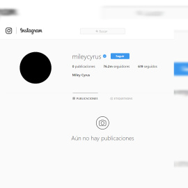 Miley Cyrus vacía su cuenta de Instagram