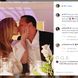 JLo y Alex Rodriguez comparten su fiesta de compromiso