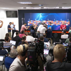 Rueda de prensa del Valencia CF previa al partido de Champions
