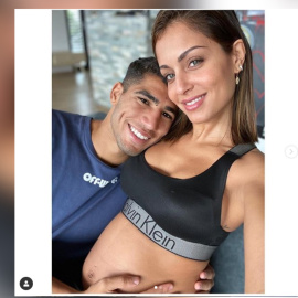 Hiba Abouk y Achraf Hakim esperan su primer hijo