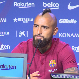 Arturo Vidal: "Hoy llego a lo más alto del mundo"
