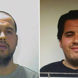 Los hermanos Bakraoui (i) y Brahim (d) El Bakraoui, autores de los atentados suicidas en el aeropuerto de Bruselas. REUTERS