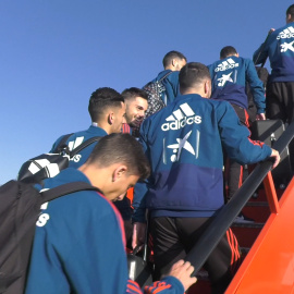 La Selección española viaja hacia Noruega