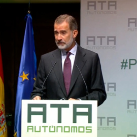El Rey manda su apoyo a los autónomos 