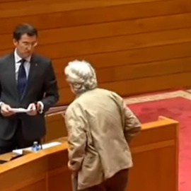 Del manotazo en el escaño de Beiras al "está necesitada" contra Ana Pontón. Los momentos tensos del Feijóo parlamentario