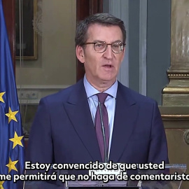 Feijóo evita condenar las declaraciones de Gallardo contra la ley del aborto: "Me parecen muy sorprendentes"
