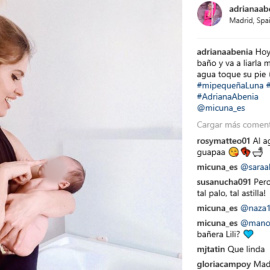 Adriana Abenia cuenta cómo fue su parto
