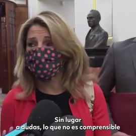 Yolanda Díaz: "Hoy van a Rabat y van a votar en conciencia"