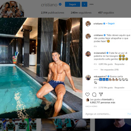 Cristiano, en cuarentena pero sin descuidar su forma física