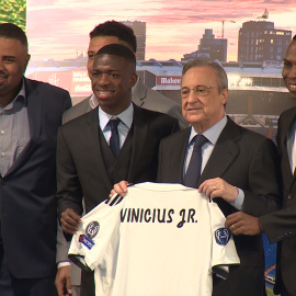 El Real Madrid presenta a Vinicius Junior