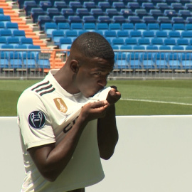 El Real Madrid presenta al nuevo jugador Vinicius Junior
