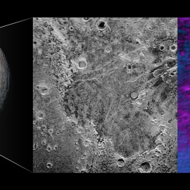 Vastas planicies de hielo de nitrógeno en el polo norte de Plutón. NASA/JHUAPL/SwRI