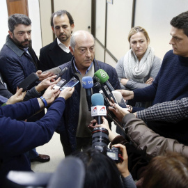 Alfonso Novo, portavoz del PP en Valencia, a su salida del registro judicial