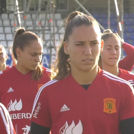 Entrenamiento de la Selección española femenina en A Coruña