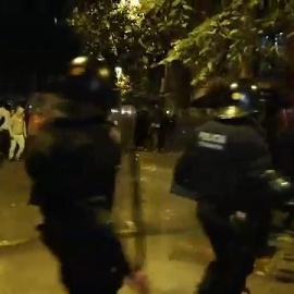 La llegada de refuerzos desde calle Valencia