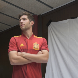 Los internacionales posaron la camiseta de la Selección al comienzo de la concentración 