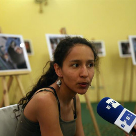 Berta Zúñiga Cáceres, la hija de la activista medioambiental Berta Cáceres, asesinada en marzo. / EFE
