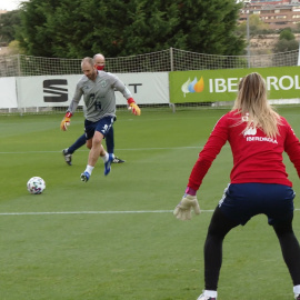Entrenamiento de la Selección española femenina