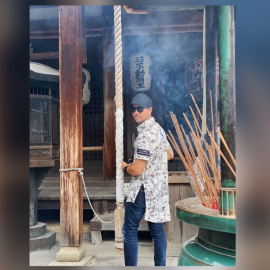 David Bisbal y Rosanna Zanetti, de viaje en Japón