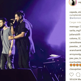 Luis Cepeda canta a dúo con Antonio Orozco