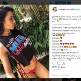 El posado más explosivo de Pilar Rubio