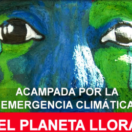 Acampada 'climática' frente al Ministerio para la Transición Ecológica