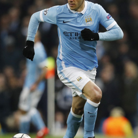 Martin Demichelis en el encuentro de Champions entre el Manchester City y el Dinamo de Kiev. /REUTERS