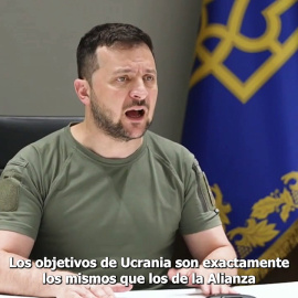 Zelenski pide valentía a los líderes de OTAN