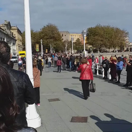 Protesta de hosteleros en Gijón