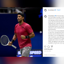 Fernando Verdasco da por terminada su temporada y asegura que ha sido su año más duro
