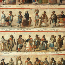 Pintura de castas. Autor: Anónimo, siglo XVIII. Museo Nacional del Virreinato (Tepotzotlán).