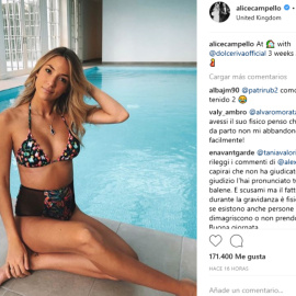 La increíble recuperación de Alice Campello de su parto