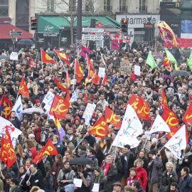 Protesta de este sábado en la capital francesa, París. REUTERS/ Charles Platiau