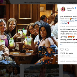 Paula Echevarría disfruta en Candás junto a sus amigas