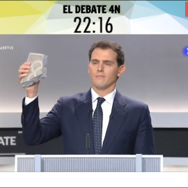 El adoquín de Albert Rivera, en el #Debatómetro