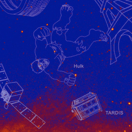 El satélite Fermi crea estas divertidas constelaciones