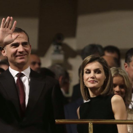 Felipe VI y la reina Letizia durante un evento. EUROPA PRESS