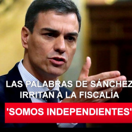 Las palabras de Sánchez irritan a los fiscales
