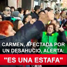 Declaraciones de Carmen tras la paralización de su desahucio