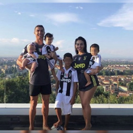 Ronaldo y su familia se adaptan perfectamente a Turín