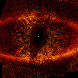 El telescopio Hubble captó este anillo de gas y polvo alrededor de la estrella Fomalhaut. / NASA, ESA, P. Kalas, J. Graham, M. Clampin