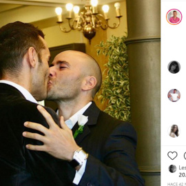 Jesús Vázquez y Roberto Cortés celebran sus 15 años de matrimonio