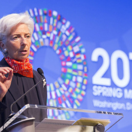 La directora general del Fondo Monetario Internacional (FMI), Christine Lagarde. EFE/STEPHEN JAFFE