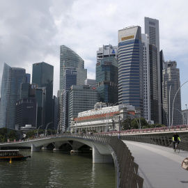 Vista del distrito financiero de Singapur. REUTERS/Edgar Su