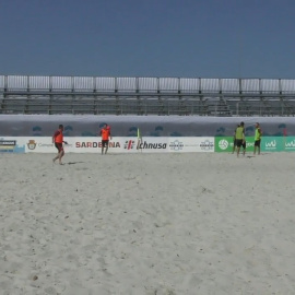 Entrenamiento de la Selección de Fútbol Playa